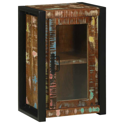 vidaXL Badezimmerschrank mit Regal Braun Massives upgecyceltes Holz