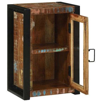 vidaXL Badezimmerschrank mit Regal Braun Massives upgecyceltes Holz