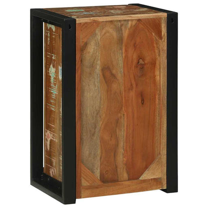 vidaXL Badezimmerschrank mit Regal Braun Massives upgecyceltes Holz