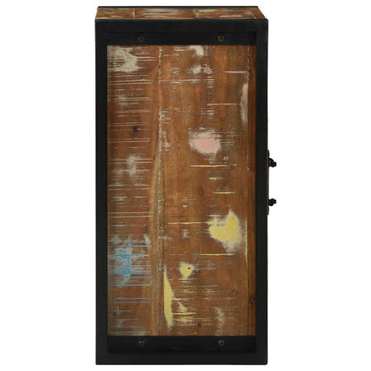 vidaXL Badezimmerschrank mit Regal Braun Massives upgecyceltes Holz