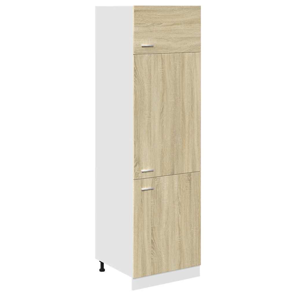 vidaXL 7-tlg. Küchenschrank-Set Lyon Sonoma-Eiche Holzwerkstoff