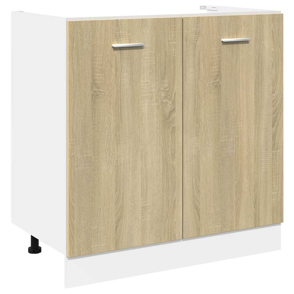 vidaXL 8-tlg. Küchenschrank-Set Lyon Sonoma-Eiche Holzwerkstoff