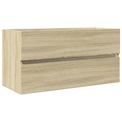 vidaXL 2-tlg. Badmöbel-Set Keramik und Holzwerkstoff