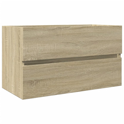 vidaXL 2-tlg. Badmöbel-Set Keramik und Holzwerkstoff