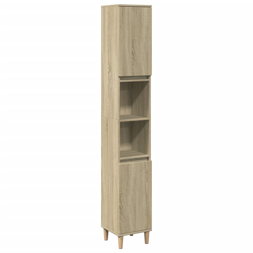 vidaXL Ensemble de meubles de salle de bain 3 pcs Chêne Sonoma Aggloméré