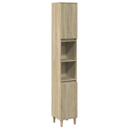 vidaXL Ensemble de meubles de salle de bain 3 pcs Chêne Sonoma Aggloméré