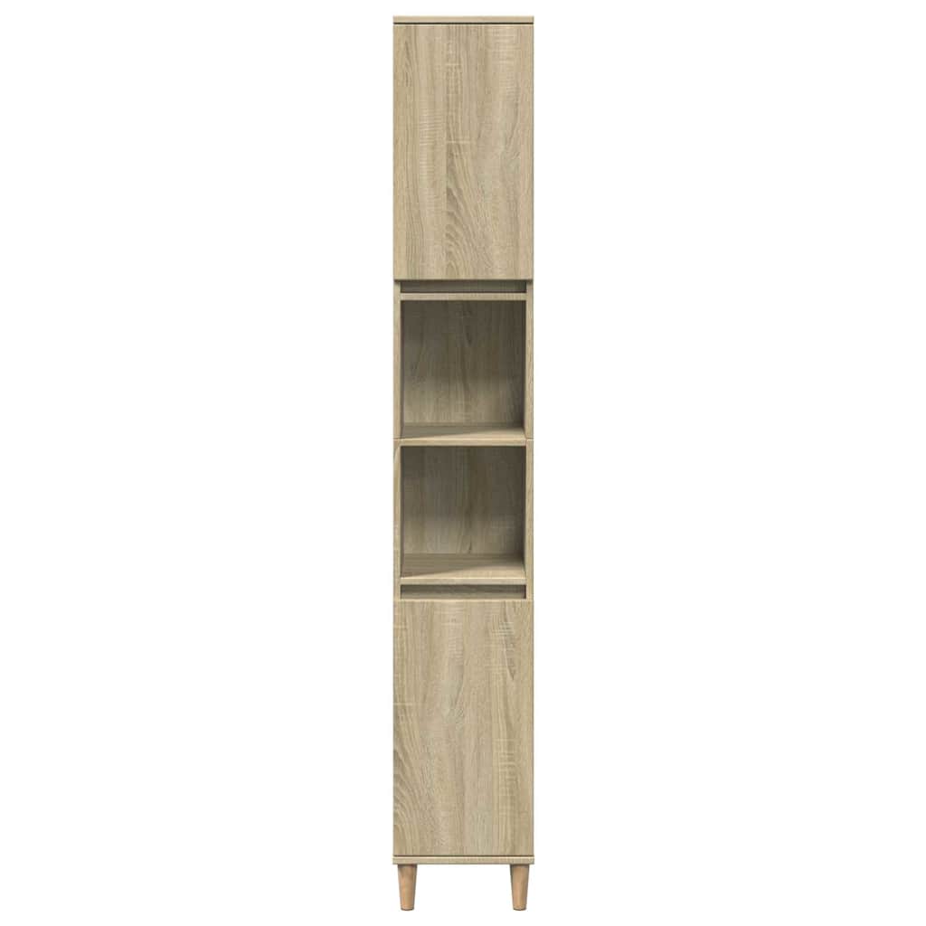 vidaXL Ensemble de meubles de salle de bain 3 pcs Chêne Sonoma Aggloméré