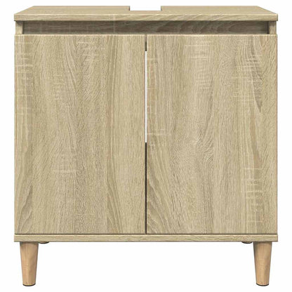 vidaXL Ensemble de meubles de salle de bain 3 pcs Chêne Sonoma Aggloméré