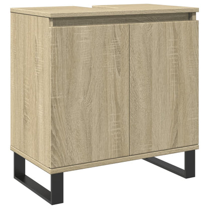 vidaXL Ensemble de meubles de salle de bain 3 pcs Chêne Sonoma Aggloméré