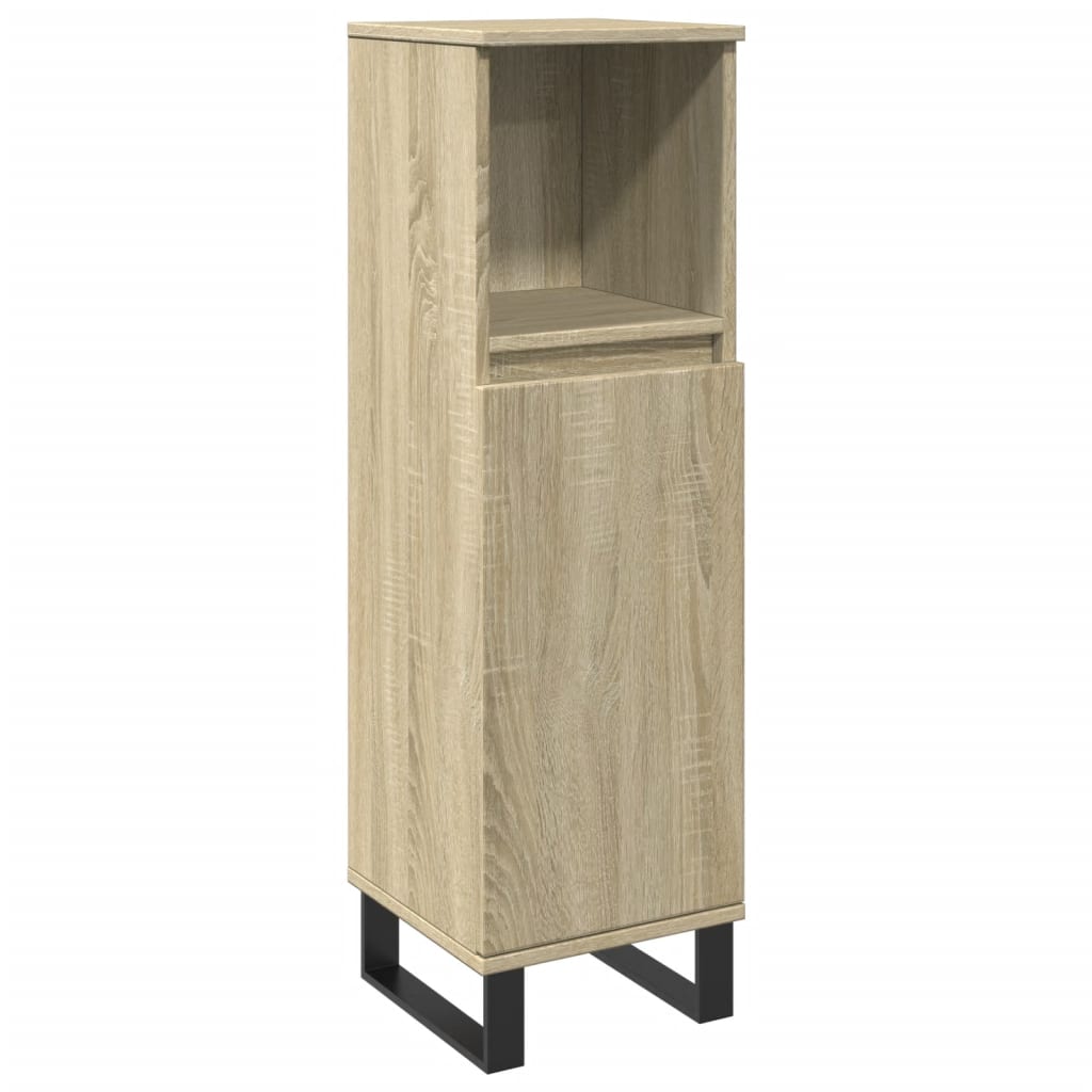 vidaXL Ensemble de meubles de salle de bain 3 pcs Chêne Sonoma Aggloméré