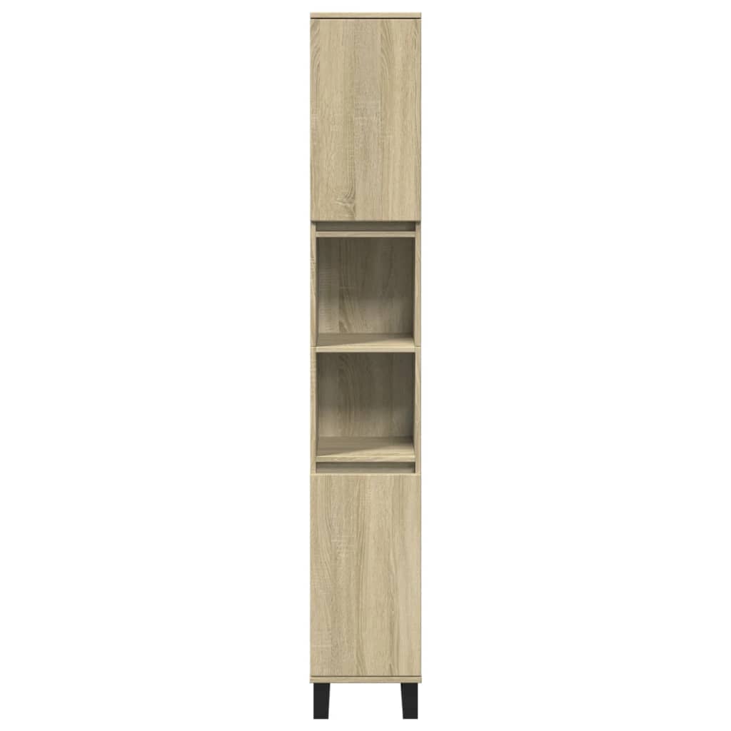 vidaXL Ensemble de meubles de salle de bain 3 pcs Chêne Sonoma Aggloméré