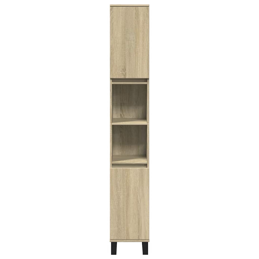 vidaXL Ensemble de meubles de salle de bain 3 pcs Chêne Sonoma Aggloméré
