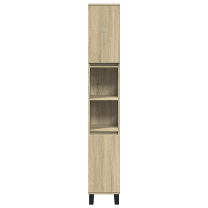 vidaXL Ensemble de meubles de salle de bain 3 pcs Chêne Sonoma Aggloméré