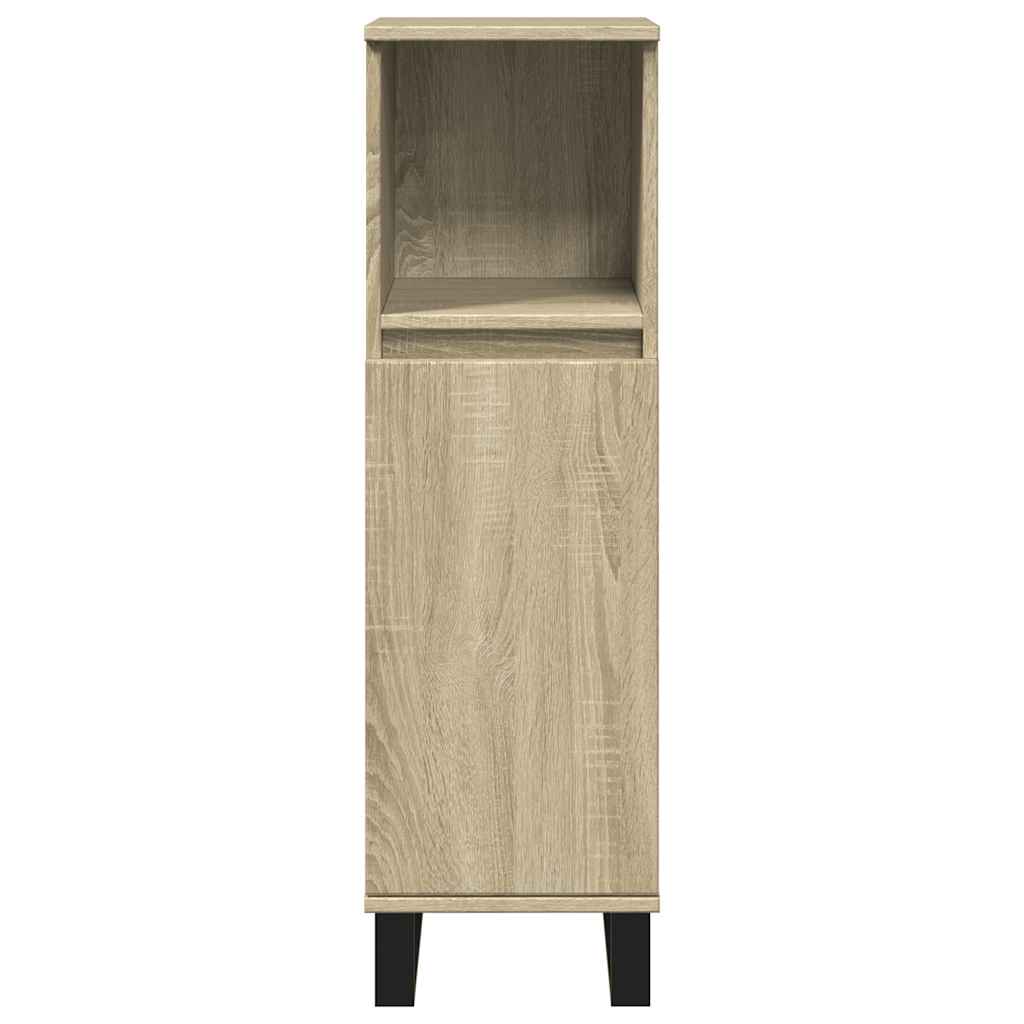 vidaXL Ensemble de meubles de salle de bain 3 pcs Chêne Sonoma Aggloméré