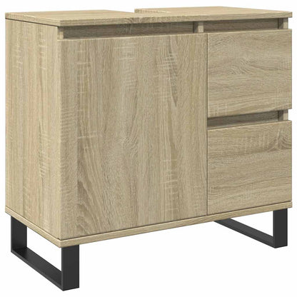 vidaXL Ensemble de meubles de salle de bain 3 pcs Chêne Sonoma Aggloméré