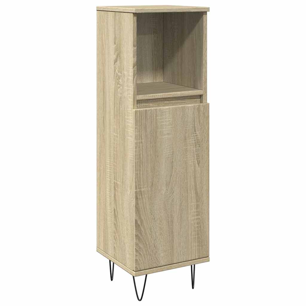 vidaXL Ensemble de meubles de salle de bain 3 pcs Chêne Sonoma Aggloméré