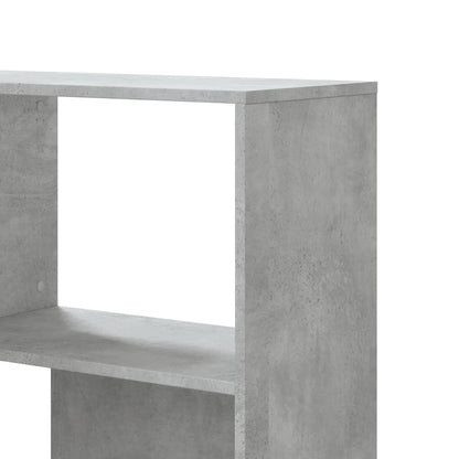 vidaXL Eck-Bücherregal 4 Böden Betongrau 85x85x140 cm Holzwerkstoff