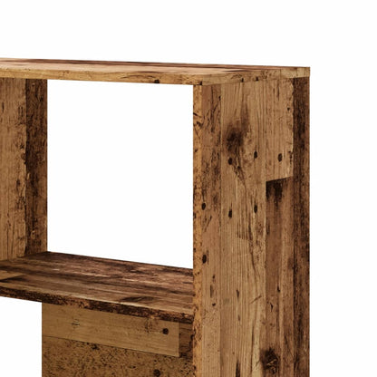 vidaXL Eck-Bücherregal 4 Etagen Antikholz 85x85x140 cm Holzwerkstoff