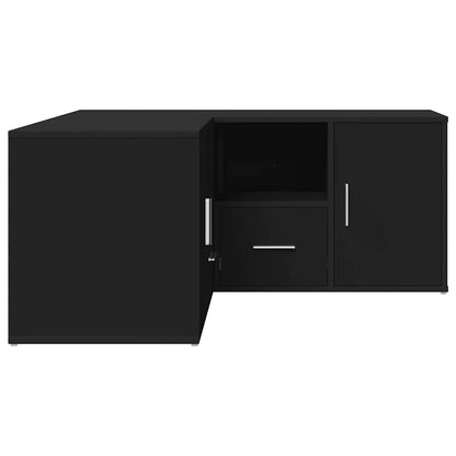vidaXL Eckregal Schwarz 160x40x45 cm Holzwerkstoff