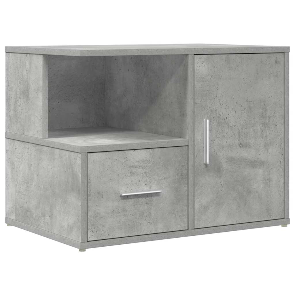 vidaXL Eckregal Betongrau 160x40x45 cm Holzwerkstoff