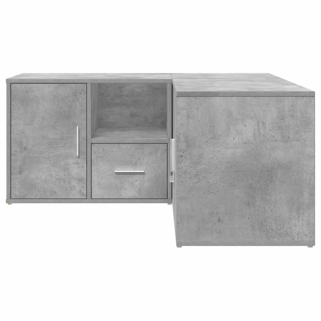 vidaXL Eckregal Betongrau 160x40x45 cm Holzwerkstoff