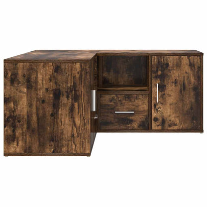 vidaXL Eckregal Räuchereiche 160x40x45 cm Holzwerkstoff