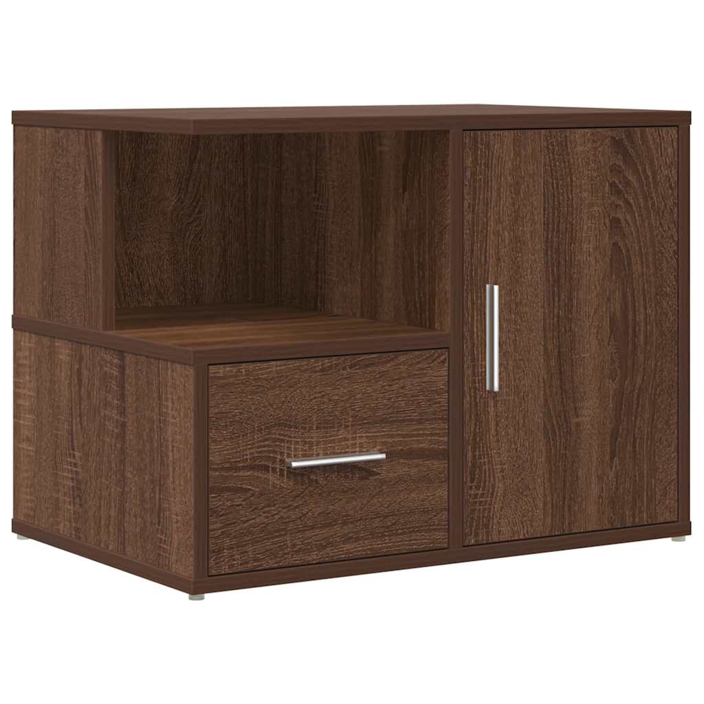 vidaXL Eckregal Braun Eichen-Optik 160x40x45 cm Holzwerkstoff