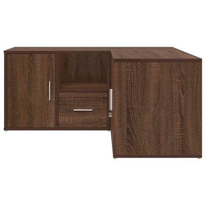 vidaXL Eckregal Braun Eichen-Optik 160x40x45 cm Holzwerkstoff