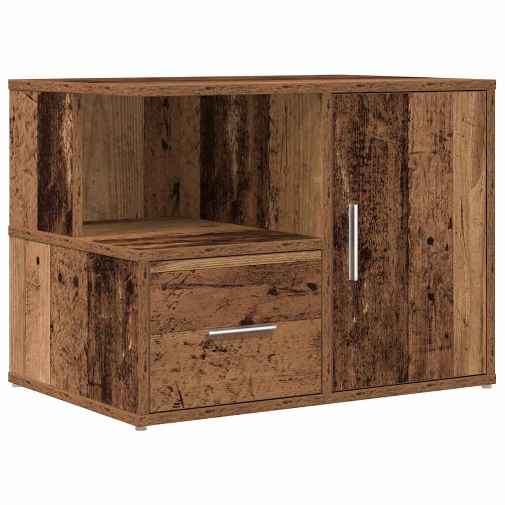 vidaXL Eckregal Altholz-Optik 160x40x45 cm Holzwerkstoff