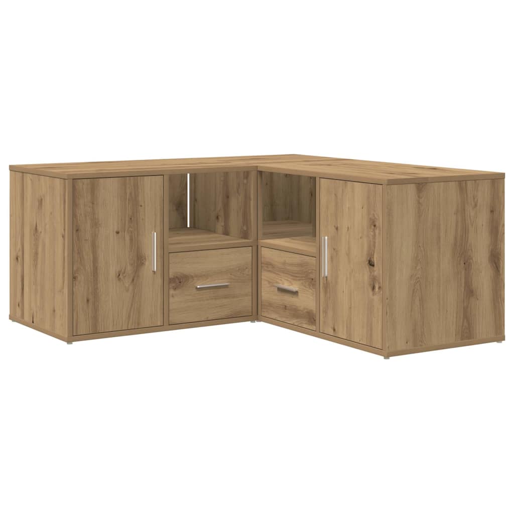 vidaXL Eckregal Artisan-Eichen-Optik 160x40x45 cm Holzwerkstoff