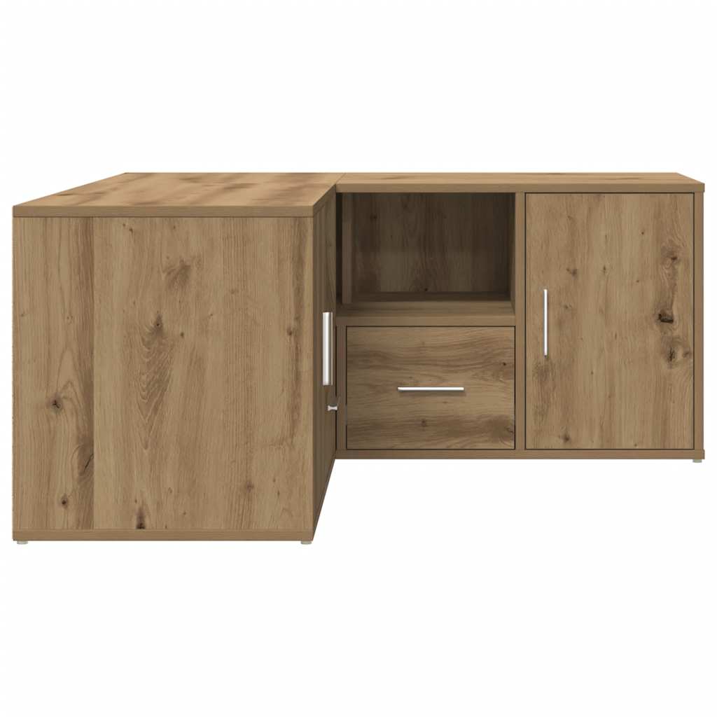 vidaXL Eckregal Artisan-Eichen-Optik 160x40x45 cm Holzwerkstoff