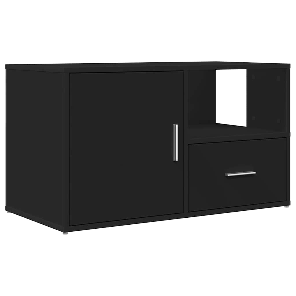 vidaXL Eckregal Schwarz 200x40x45 cm Holzwerkstoff