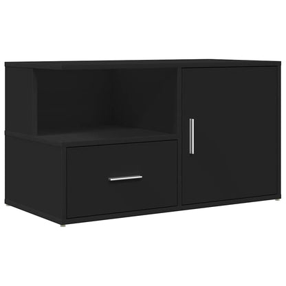 vidaXL Eckregal Schwarz 200x40x45 cm Holzwerkstoff