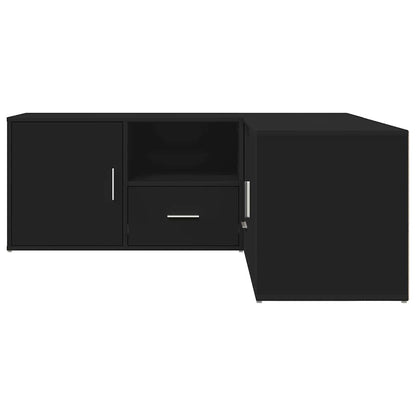 vidaXL Eckregal Schwarz 200x40x45 cm Holzwerkstoff