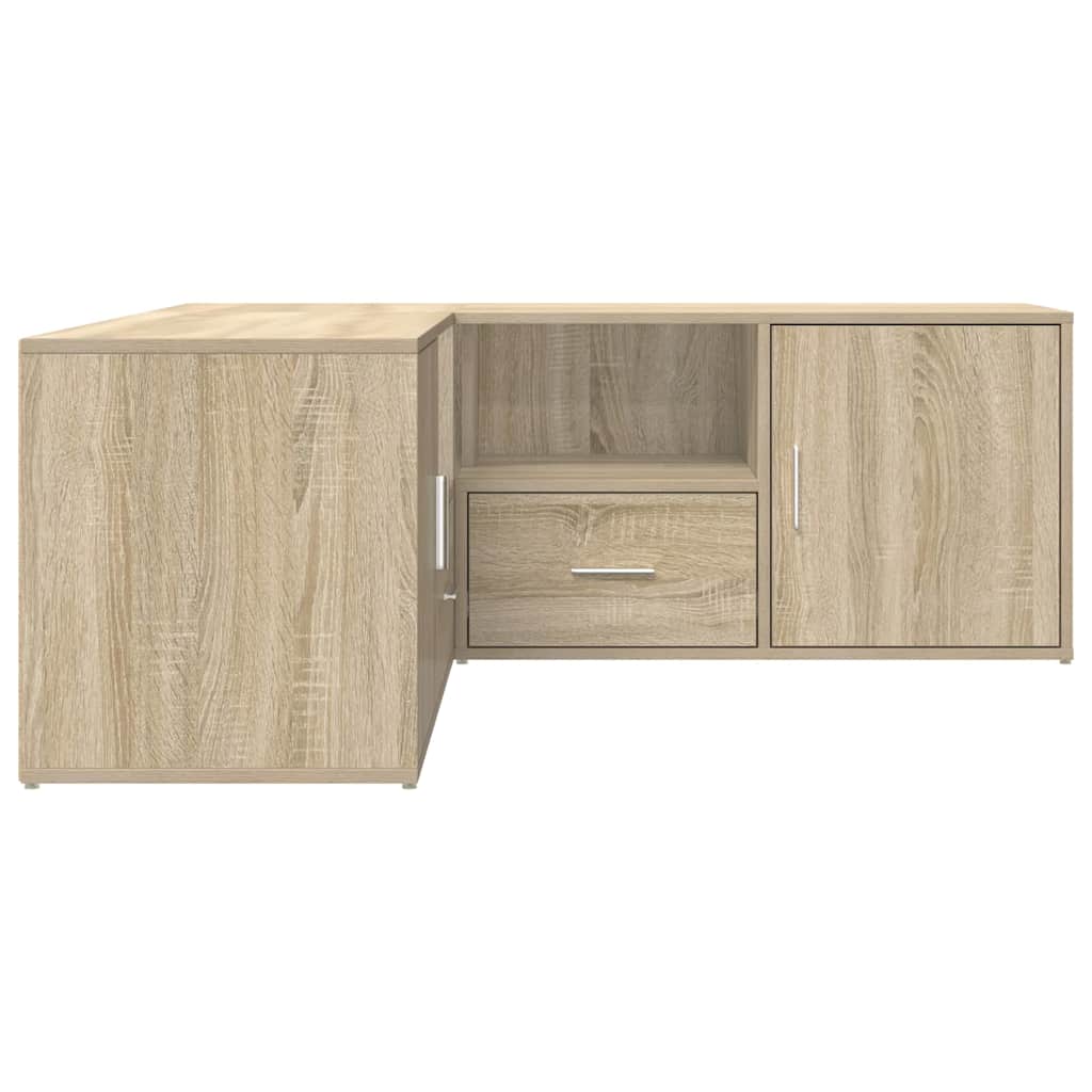 vidaXL Étagère d'angle Bois d'ingénierie Chêne Sonoma 200x40x45 cm