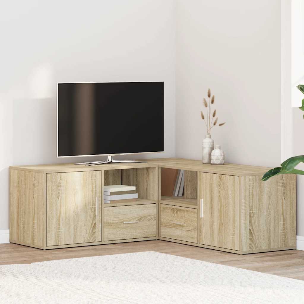 vidaXL Étagère d'angle Bois d'ingénierie Chêne Sonoma 200x40x45 cm