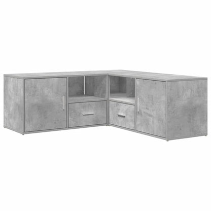 vidaXL Eckregal Betongrau 200x40x45 cm Holzwerkstoff