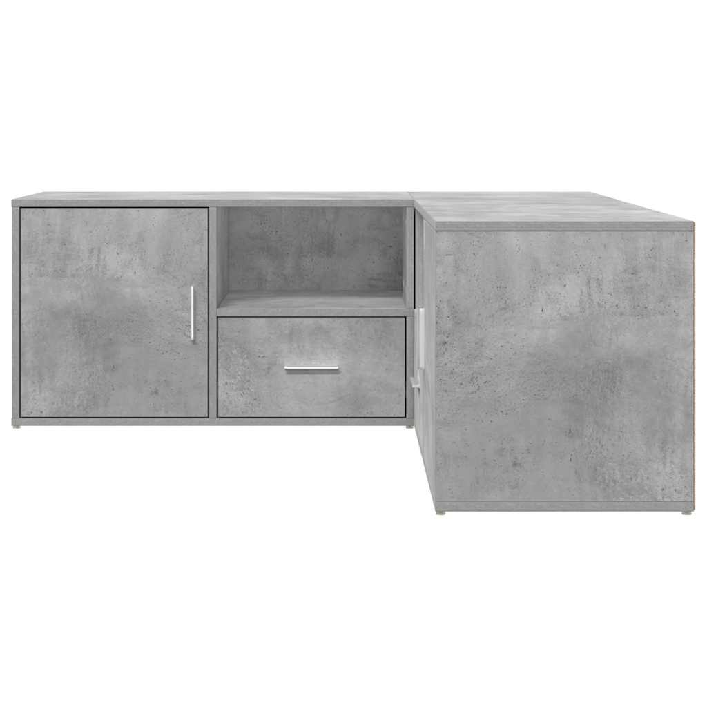 vidaXL Eckregal Betongrau 200x40x45 cm Holzwerkstoff