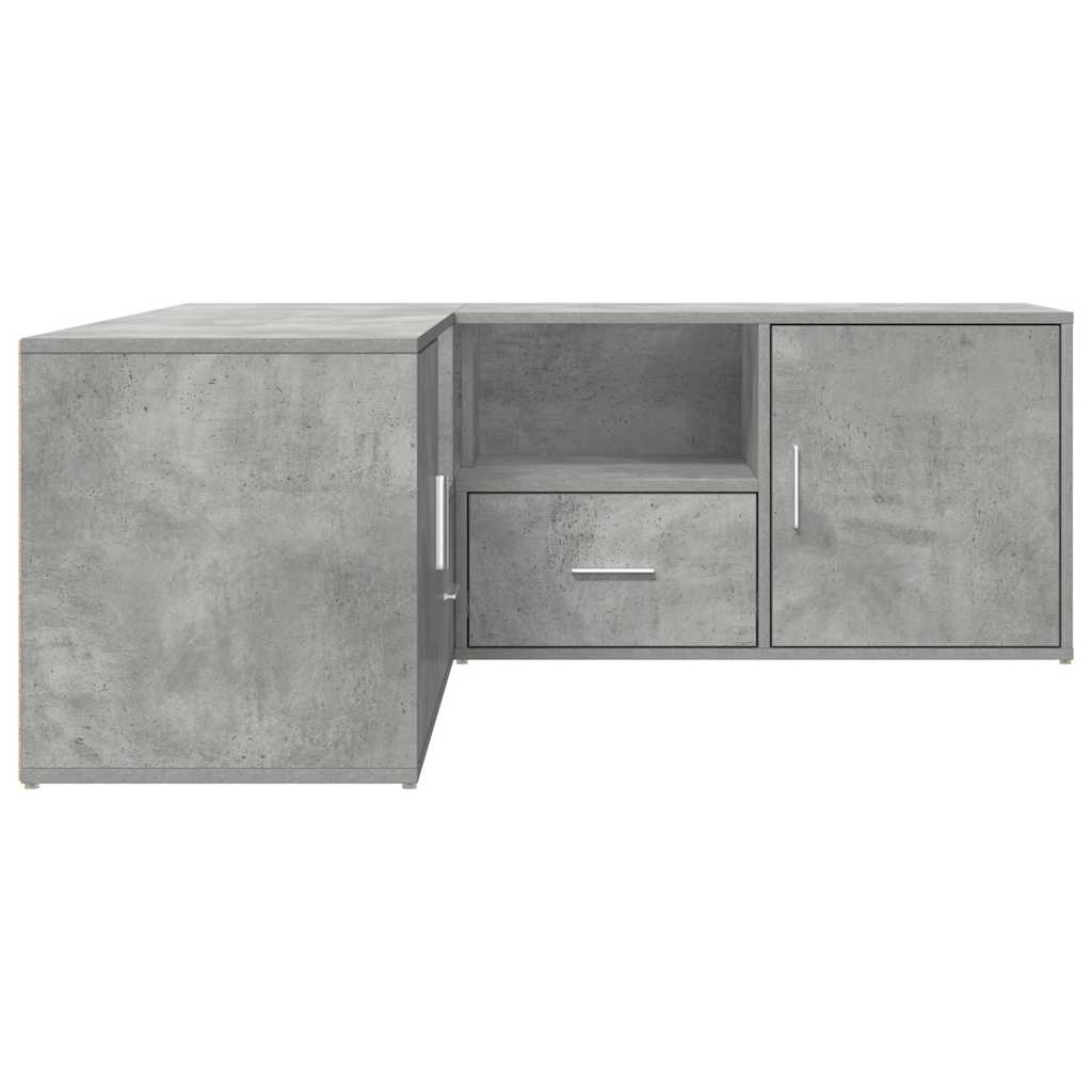 vidaXL Eckregal Betongrau 200x40x45 cm Holzwerkstoff