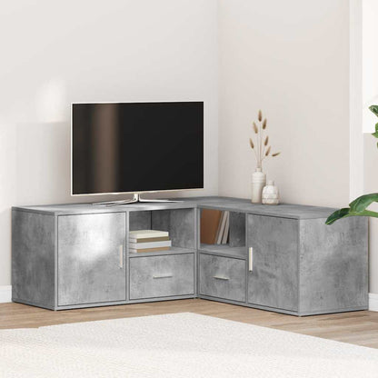 vidaXL Eckregal Betongrau 200x40x45 cm Holzwerkstoff