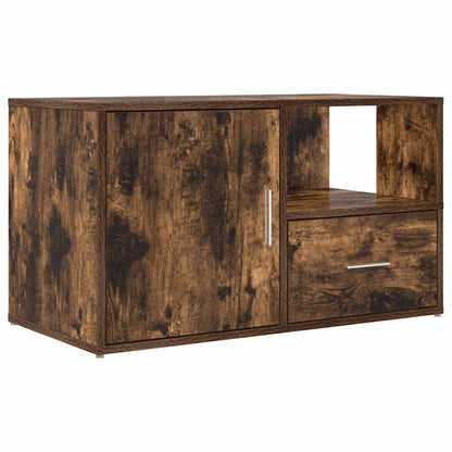 vidaXL Eckregal Räuchereiche 200x40x45 cm Holzwerkstoff