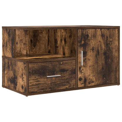 vidaXL Eckregal Räuchereiche 200x40x45 cm Holzwerkstoff