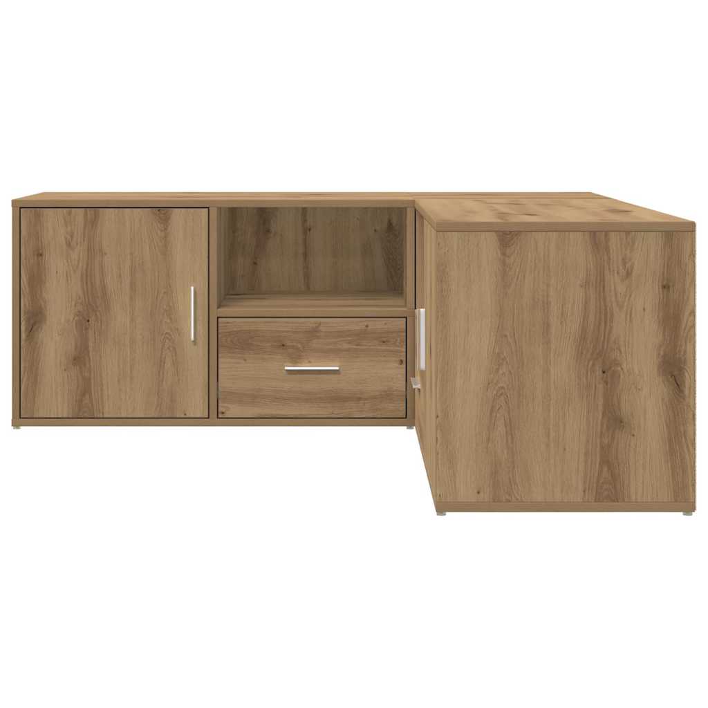 vidaXL Eckregal Artisan-Eiche 200x40x45 cm Holzwerkstoff