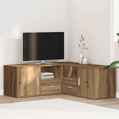 vidaXL Eckregal Artisan-Eiche 200x40x45 cm Holzwerkstoff