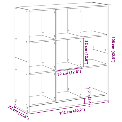 vidaXL Bücherregal Weiß 102x32x108 cm Holzwerkstoff