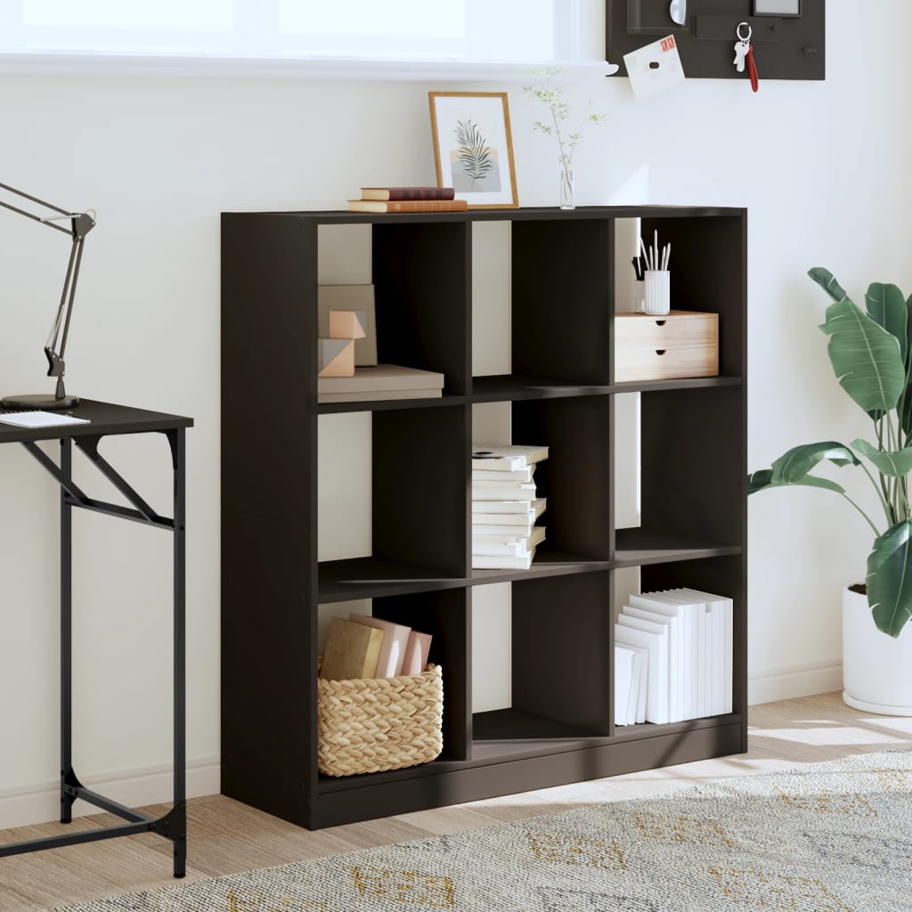 vidaXL Bücherregal Schwarz 102x32x108 cm Holzwerkstoff