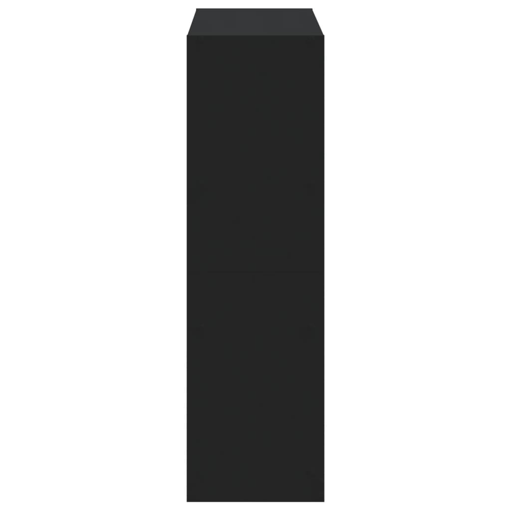 vidaXL Bücherregal Schwarz 102x32x108 cm Holzwerkstoff