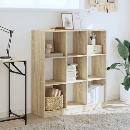 vidaXL Bücherregal Sonoma-Eiche 102x32x108 cm Holzwerkstoff