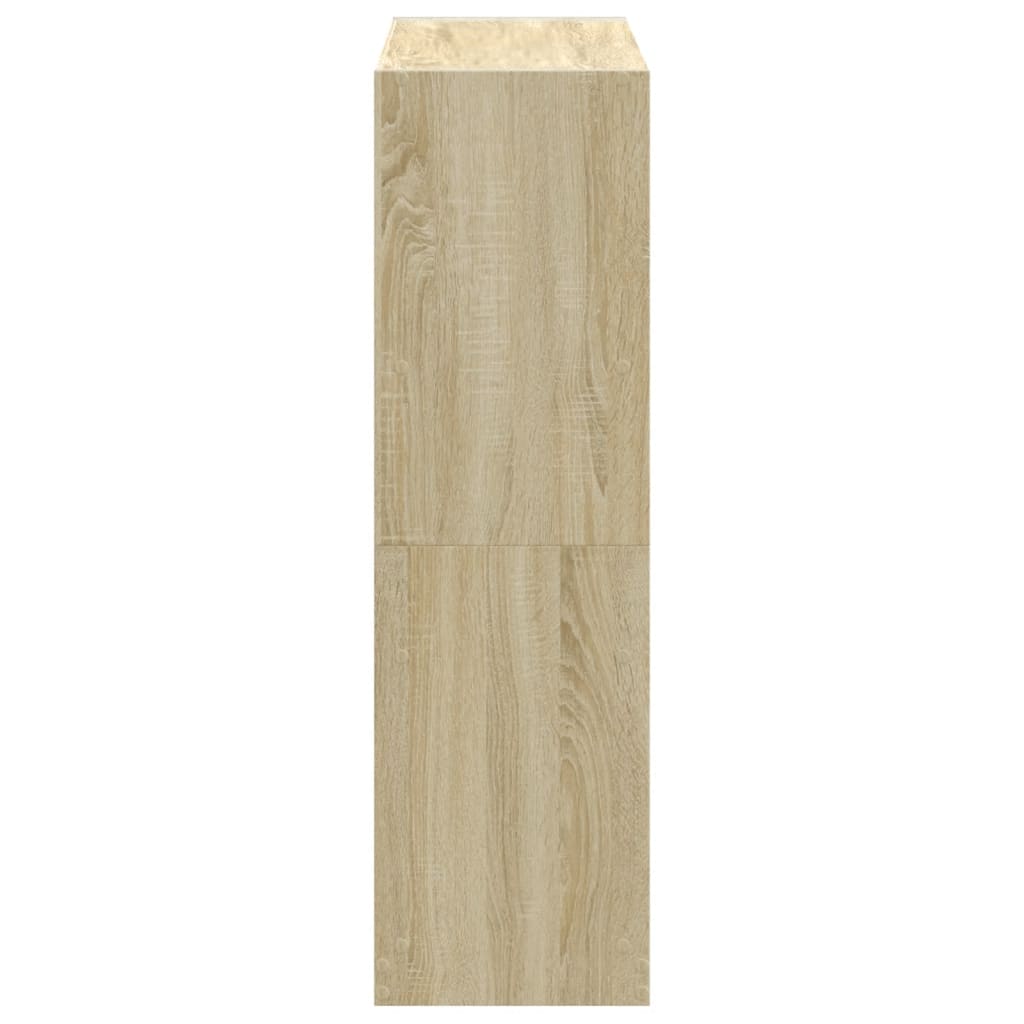 vidaXL Bücherregal Sonoma-Eiche 102x32x108 cm Holzwerkstoff