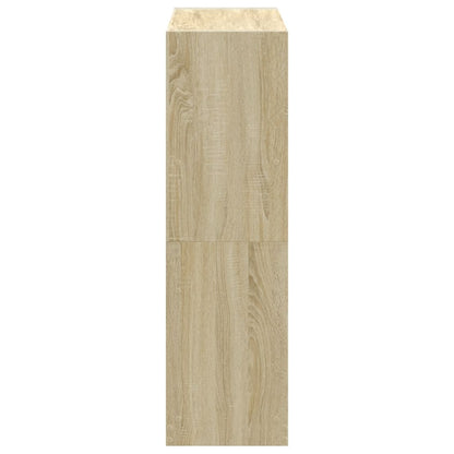 vidaXL Bücherregal Sonoma-Eiche 102x32x108 cm Holzwerkstoff